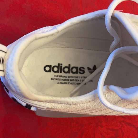 Adidas NMD R1 brand new with tags white W black and white cow pattern souls 10.5 - Picture 7 of 12
